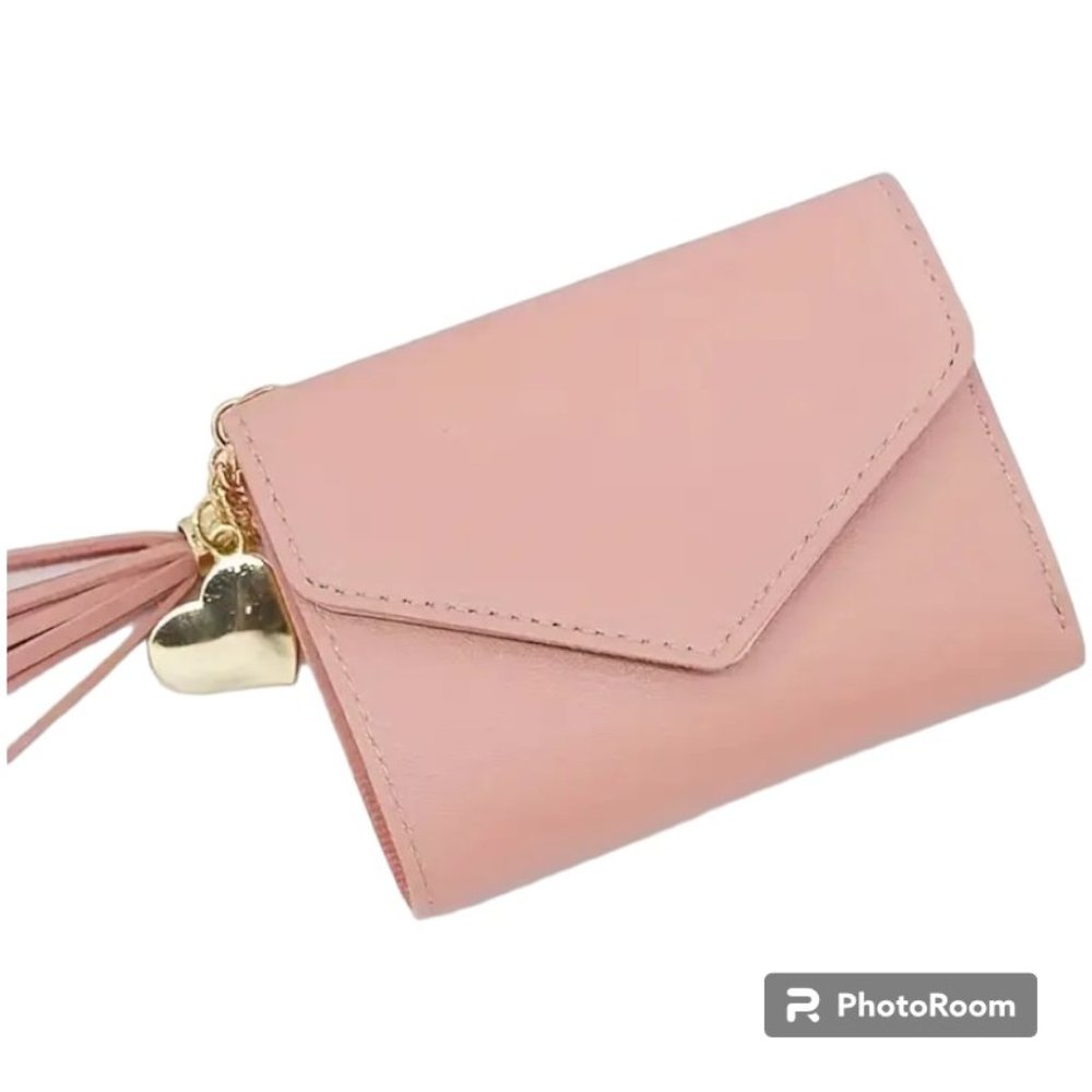 Pink Tassel Coin Purse Mini Wallet New - Picture 2 of 4